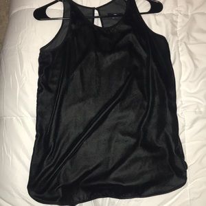 Black Velvet Tank Top : Size XS